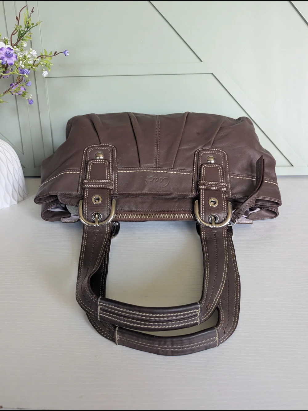 Coach Soho Pleated Leather Shoulder Bag